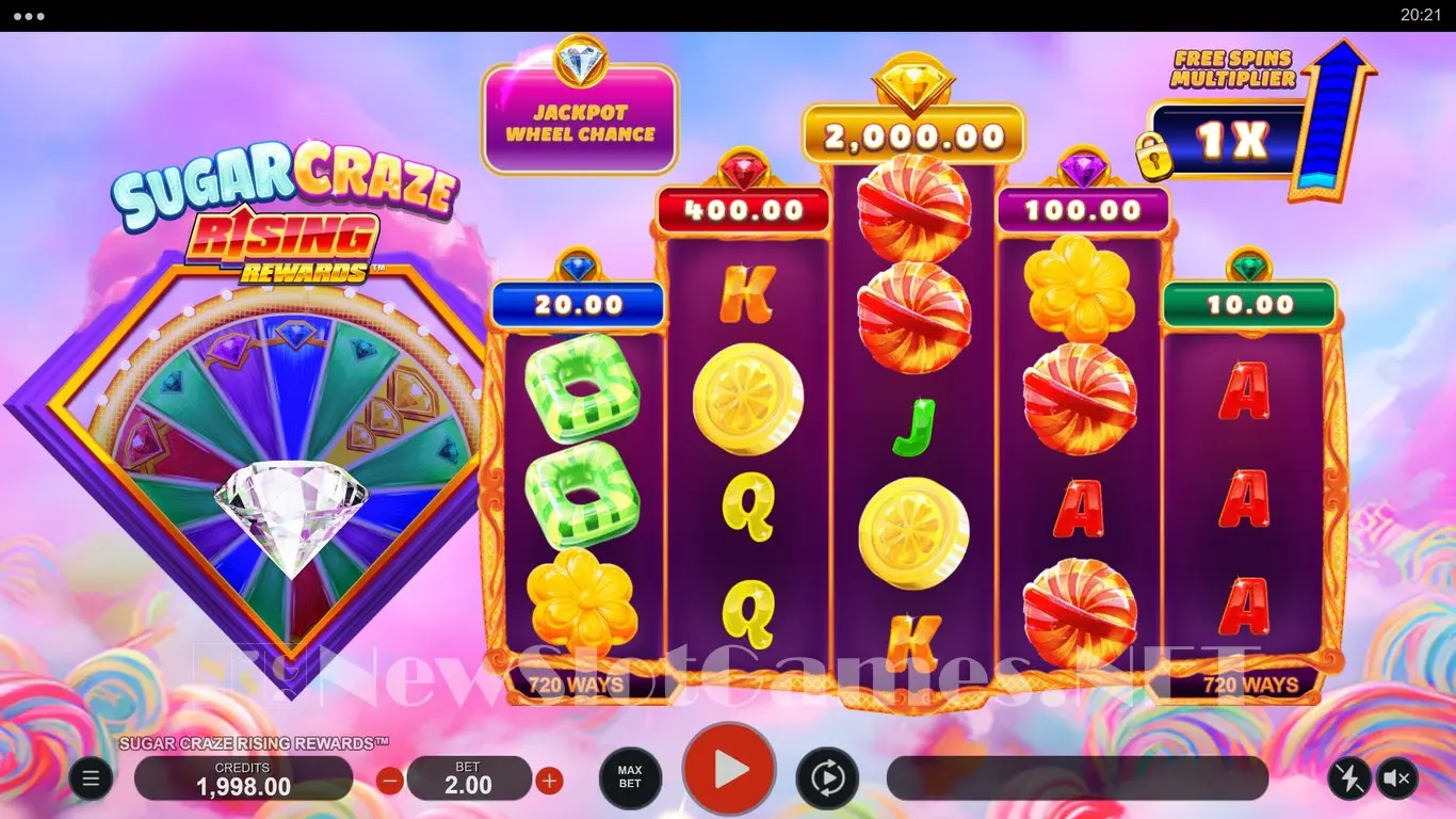 Sugar Craze Rising Rewards slot