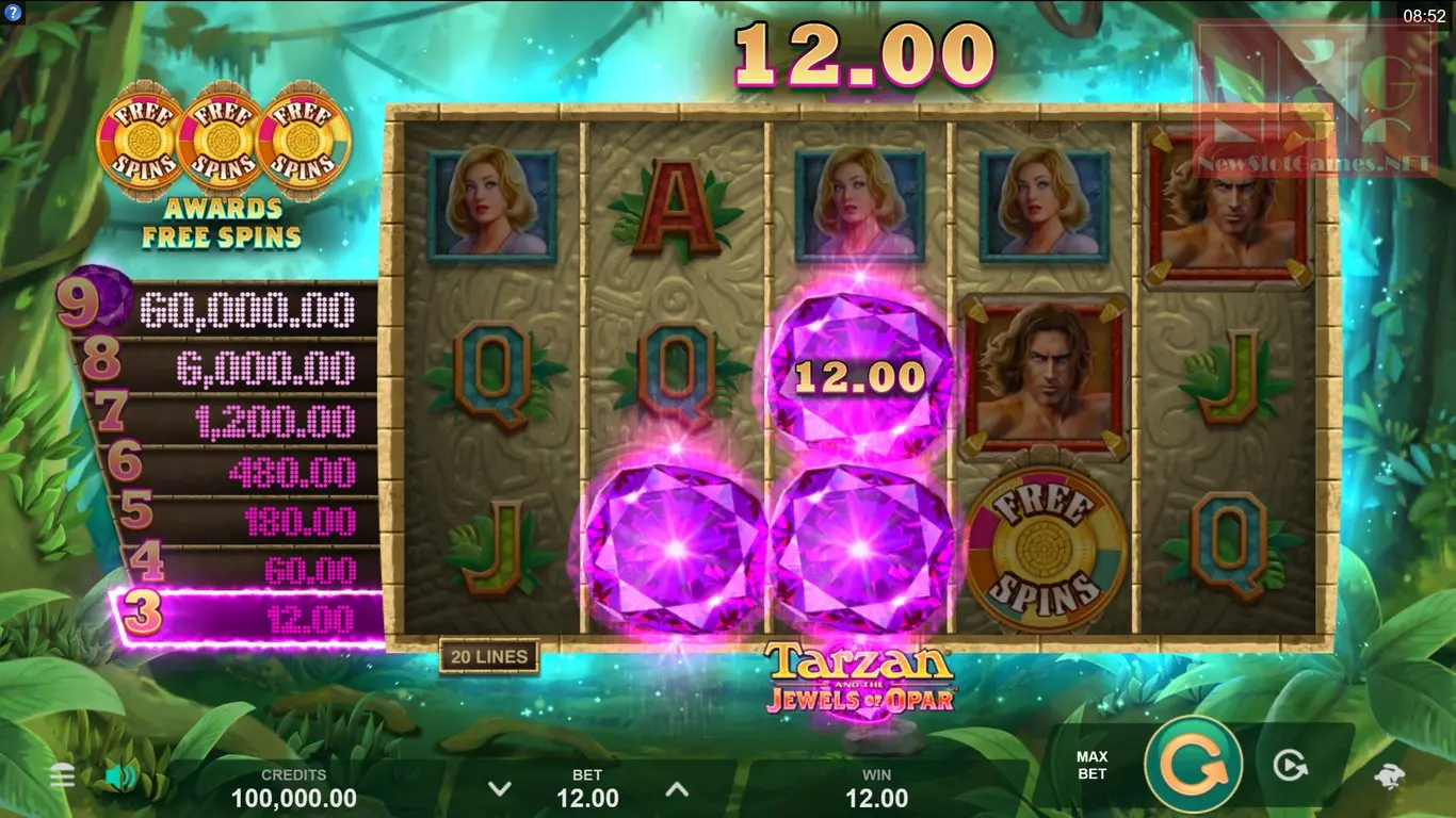 Tarzan and the Jewels of Opar slot