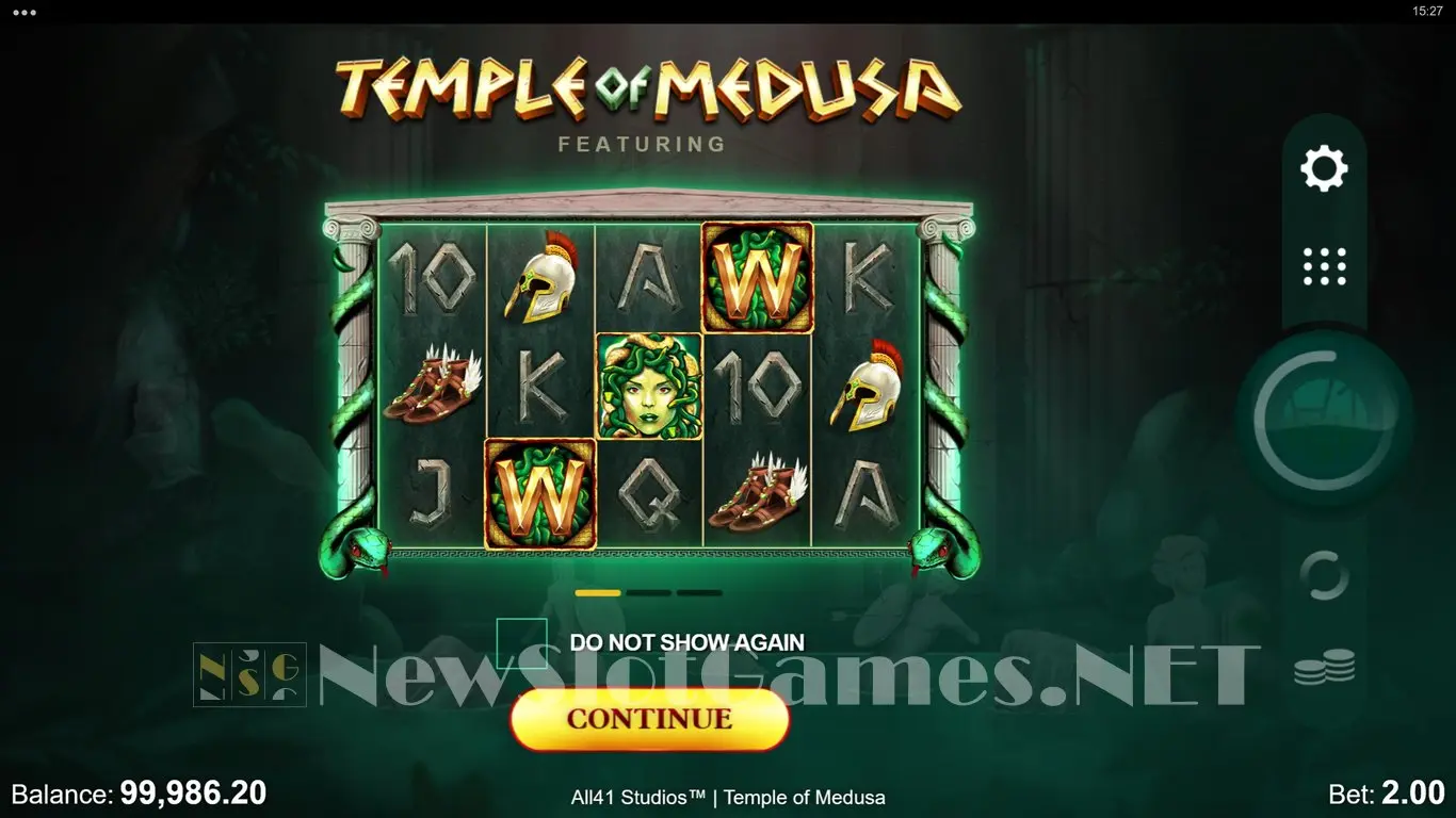 Temple of Medusa slot