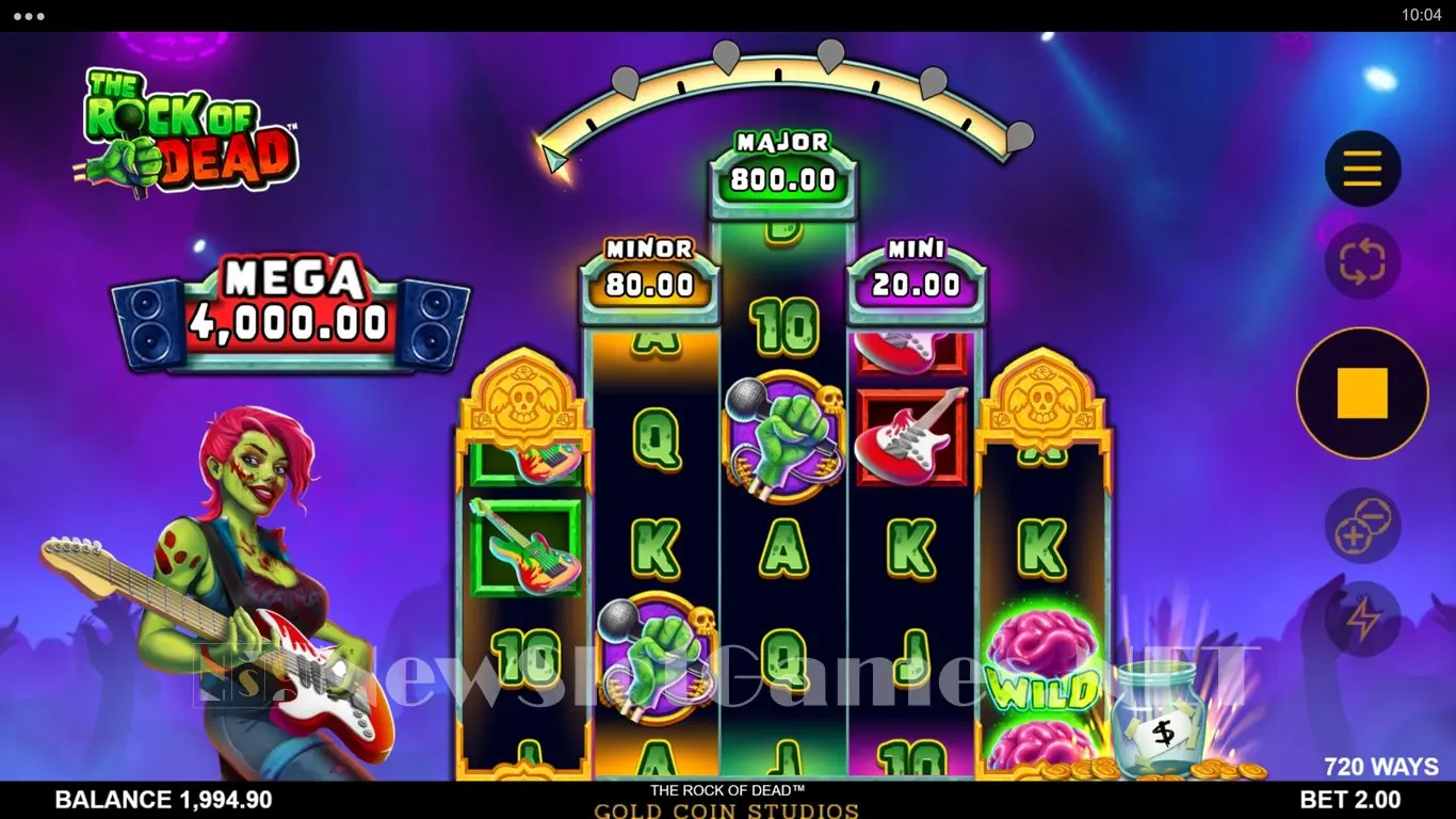 The Rock of Dead slot