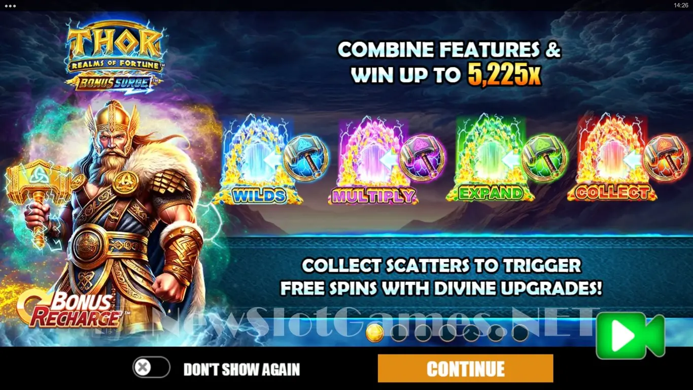 Thor Realms of Fortune Bonus Surge slot