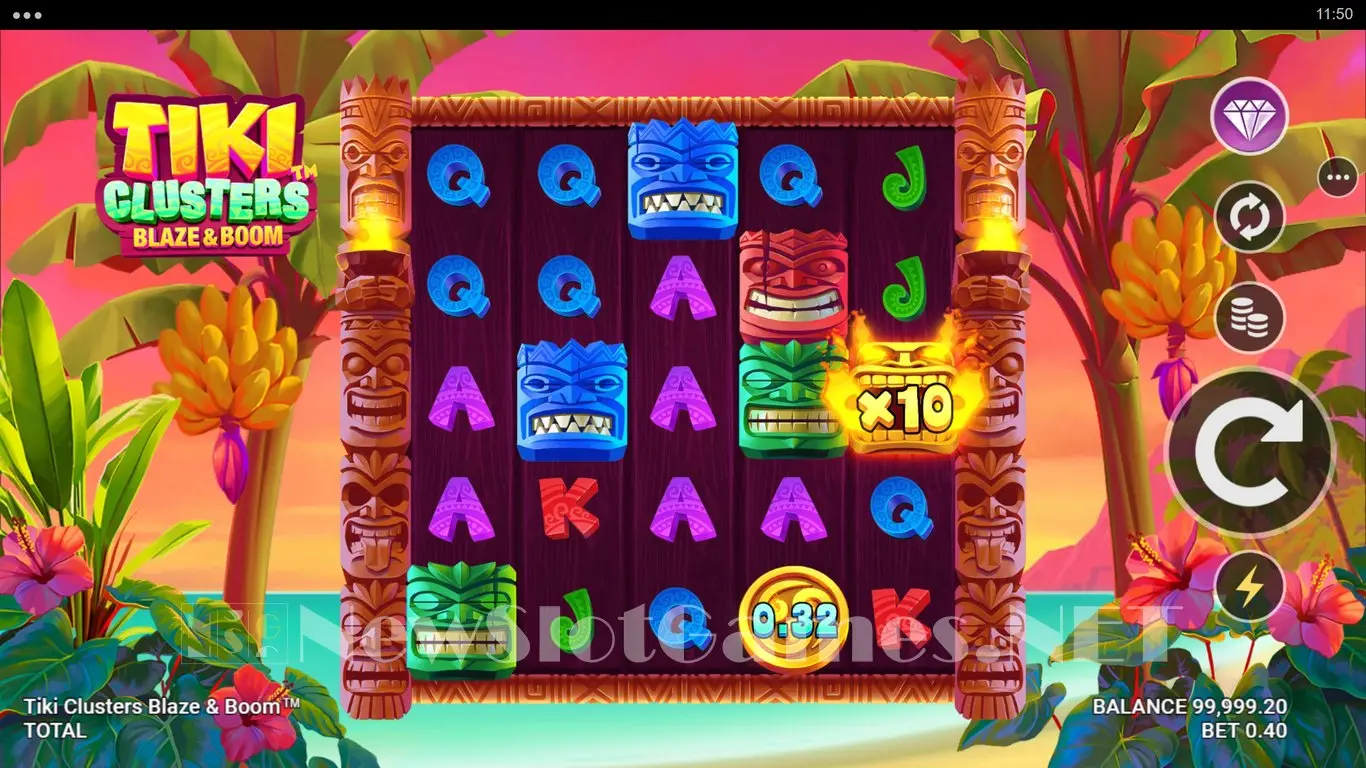 Tiki Clusters Blaze & Boom slot