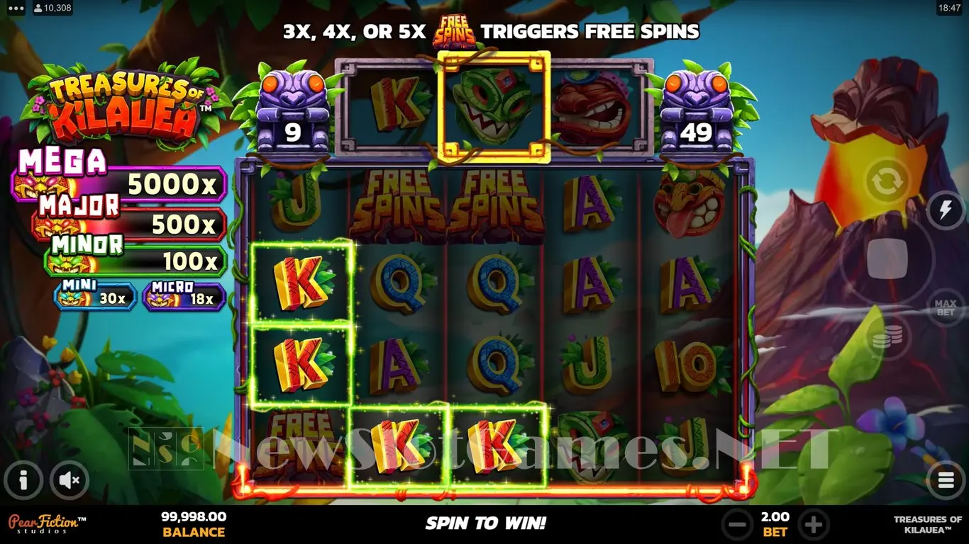 Treasures of Kilauea slot