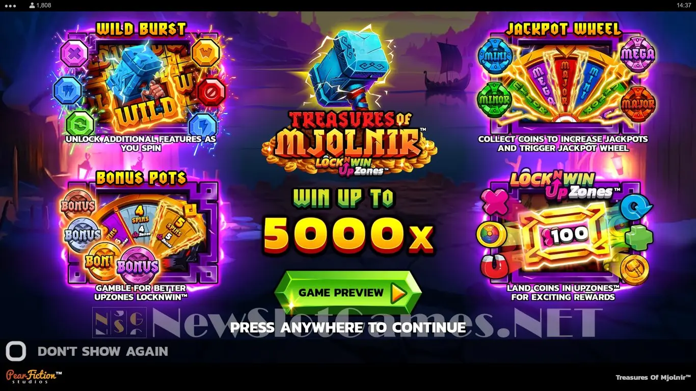 Treasures of Mjolnir slot