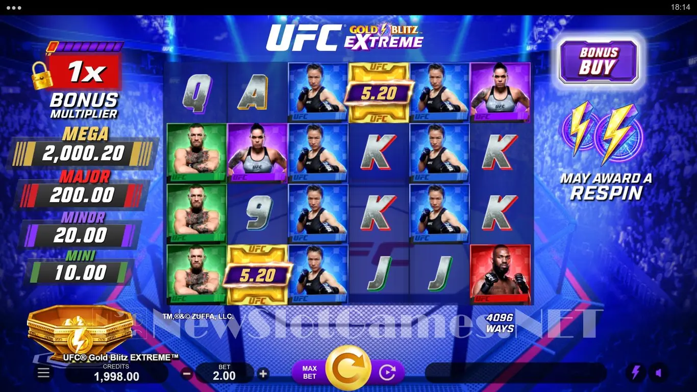 UFC Gold Blitz Extreme slot