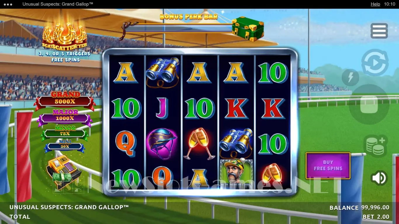 Unusual Suspects Grand Gallop slot