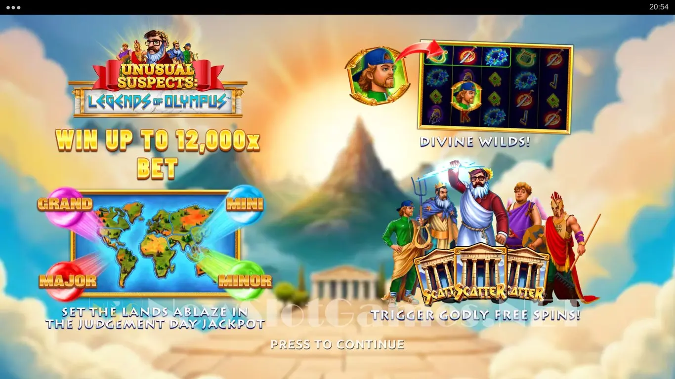 Unusual Suspects Legends of Olympus slot