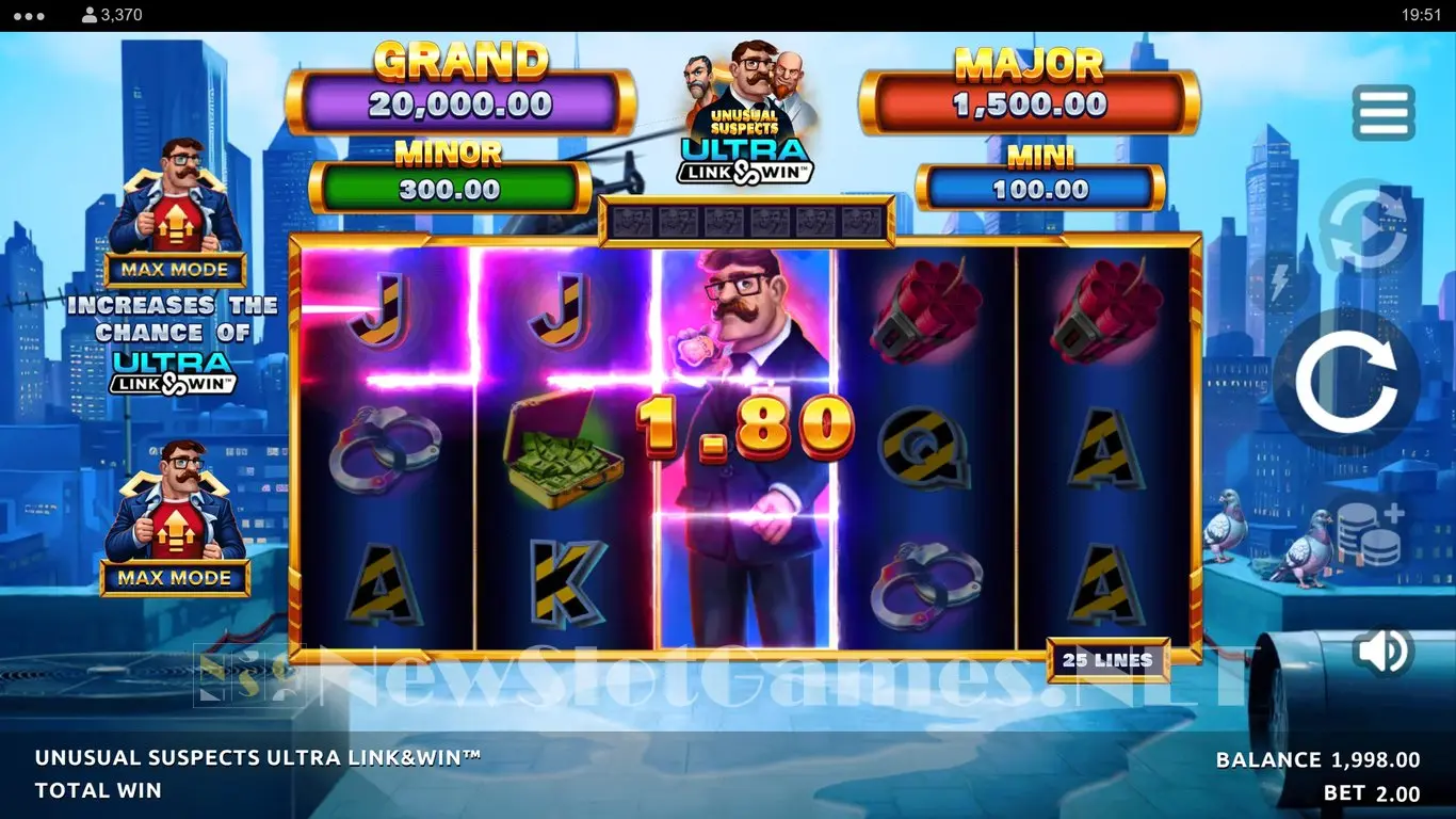 Unusual Suspects Ultra Link & Win slot