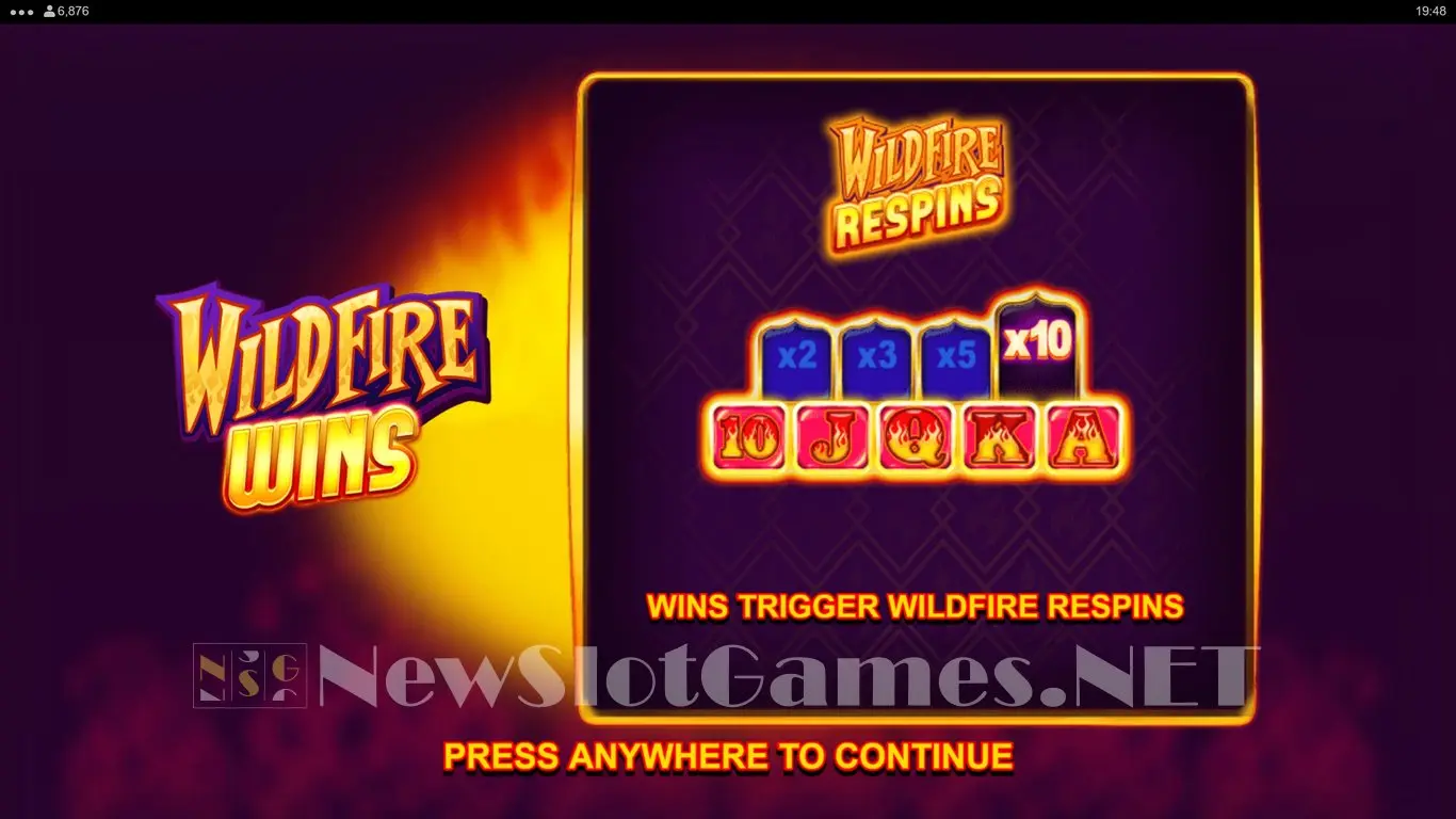 Wildfire Wins Extreme slot