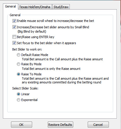 Microgaming Poker Software Hotkeys